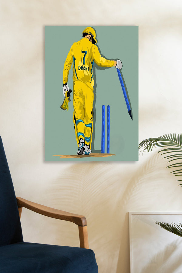MSDhoni2- Wall Posters